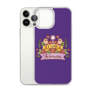 I Love Feminism Clear Case for iPhone®