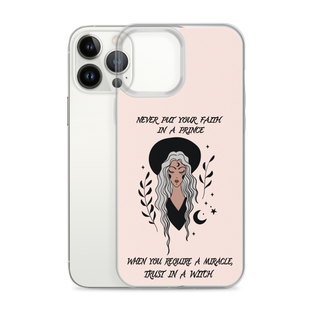 Never Put Faith In A Prince Clear Case for iPhone®