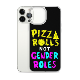 Pizza Rolls Not Gender Rolles Clear Case for iPhone®