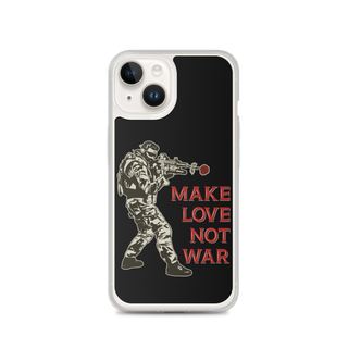 Make Love Not War v2 Clear Case for iPhone®