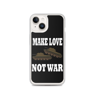 Make Love Not War Clear Case for iPhone®