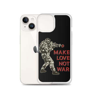 Make Love Not War v2 Clear Case for iPhone®