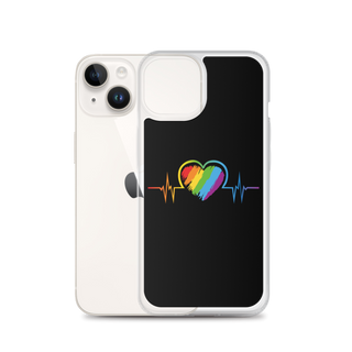 LGBTIQ+ Heart Clear Case for iPhone®