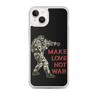 Make Love Not War v2 Clear Case for iPhone®