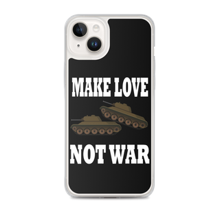 Make Love Not War Clear Case for iPhone®