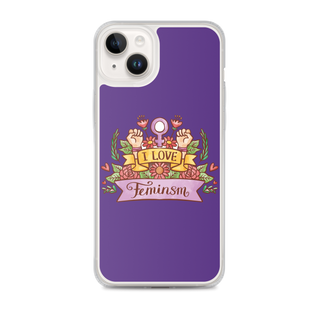 I Love Feminism Clear Case for iPhone®