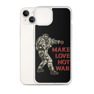 Make Love Not War v2 Clear Case for iPhone®