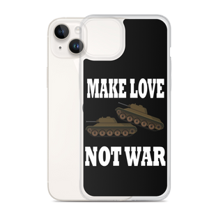 Make Love Not War Clear Case for iPhone®