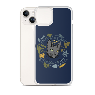 Cat Rule And Patriarchy Drools Clear Case for iPhone®