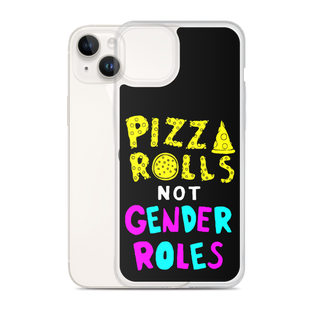 Pizza Rolls Not Gender Rolles Clear Case for iPhone®