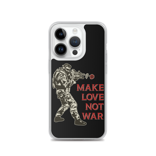 Make Love Not War v2 Clear Case for iPhone®