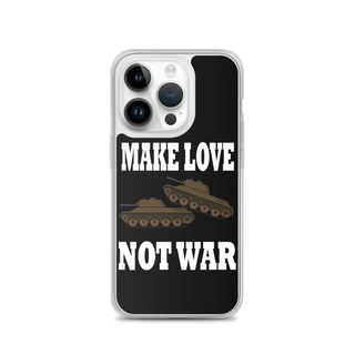 Make Love Not War Clear Case for iPhone®