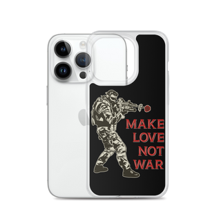 Make Love Not War v2 Clear Case for iPhone®