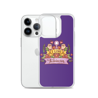 I Love Feminism Clear Case for iPhone®