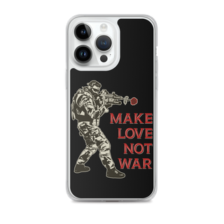 Make Love Not War v2 Clear Case for iPhone®