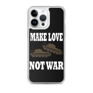 Make Love Not War Clear Case for iPhone®