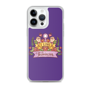 I Love Feminism Clear Case for iPhone®