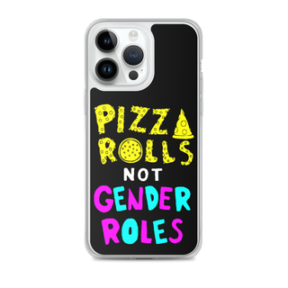 Pizza Rolls Not Gender Rolles Clear Case for iPhone®