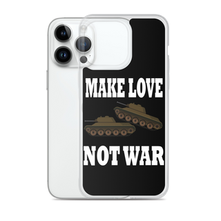 Make Love Not War Clear Case for iPhone®