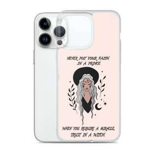 Never Put Faith In A Prince Clear Case for iPhone®