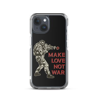 Make Love Not War v2 Clear Case for iPhone®