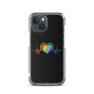 LGBTIQ+ Heart Clear Case for iPhone®