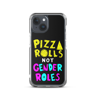 Pizza Rolls Not Gender Rolles Clear Case for iPhone®