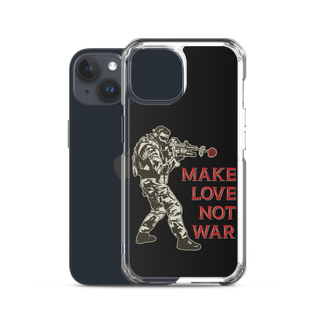 Make Love Not War v2 Clear Case for iPhone®