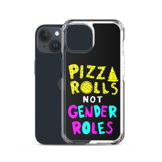 Pizza Rolls Not Gender Rolles Clear Case for iPhone®