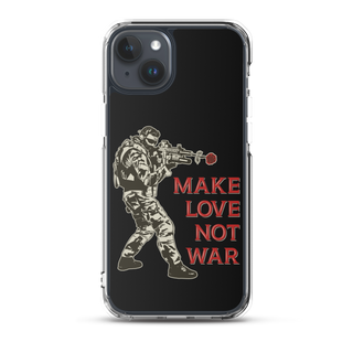 Make Love Not War v2 Clear Case for iPhone®