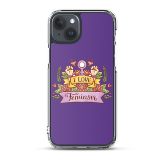 I Love Feminism Clear Case for iPhone®