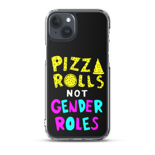 Pizza Rolls Not Gender Rolles Clear Case for iPhone®