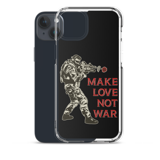 Make Love Not War v2 Clear Case for iPhone®