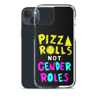 Pizza Rolls Not Gender Rolles Clear Case for iPhone®