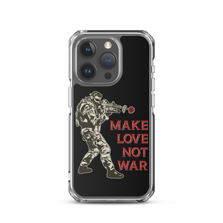 Make Love Not War v2 Clear Case for iPhone®