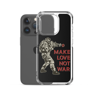 Make Love Not War v2 Clear Case for iPhone®