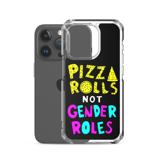 Pizza Rolls Not Gender Rolles Clear Case for iPhone®