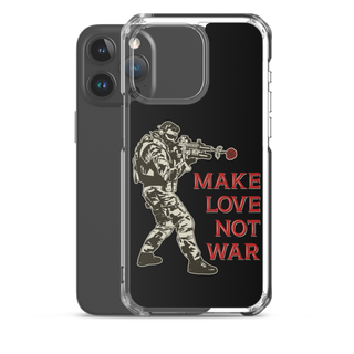 Make Love Not War v2 Clear Case for iPhone®