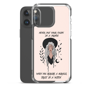 Never Put Faith In A Prince Clear Case for iPhone®