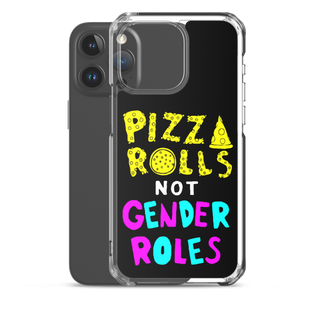 Pizza Rolls Not Gender Rolles Clear Case for iPhone®