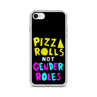 Pizza Rolls Not Gender Rolles Clear Case for iPhone®