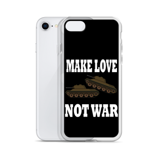 Make Love Not War Clear Case for iPhone®