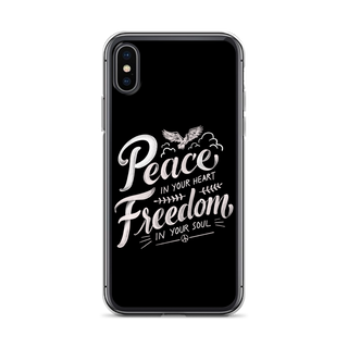 Peace in Your Heart Freedom in Your Soul Clear Case for iPhone®