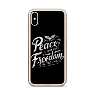 Peace in Your Heart Freedom in Your Soul Clear Case for iPhone®