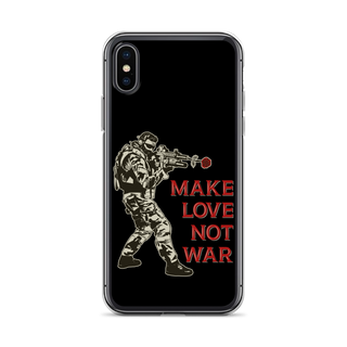 Make Love Not War v2 Clear Case for iPhone®