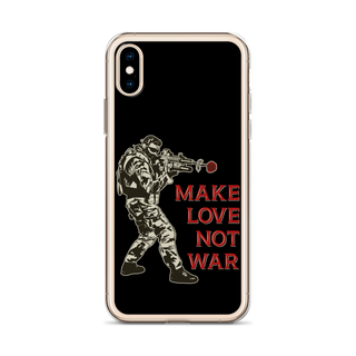 Make Love Not War v2 Clear Case for iPhone®