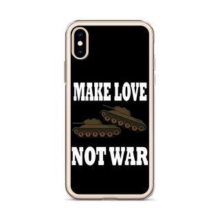 Make Love Not War Clear Case for iPhone®