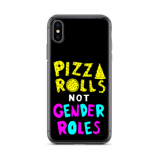 Pizza Rolls Not Gender Rolles Clear Case for iPhone®