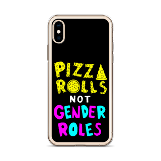 Pizza Rolls Not Gender Rolles Clear Case for iPhone®