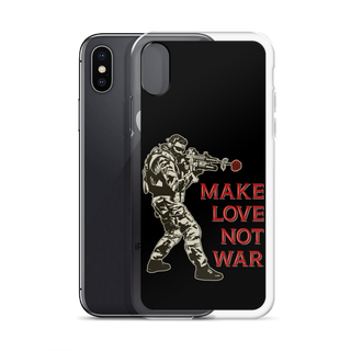 Make Love Not War v2 Clear Case for iPhone®